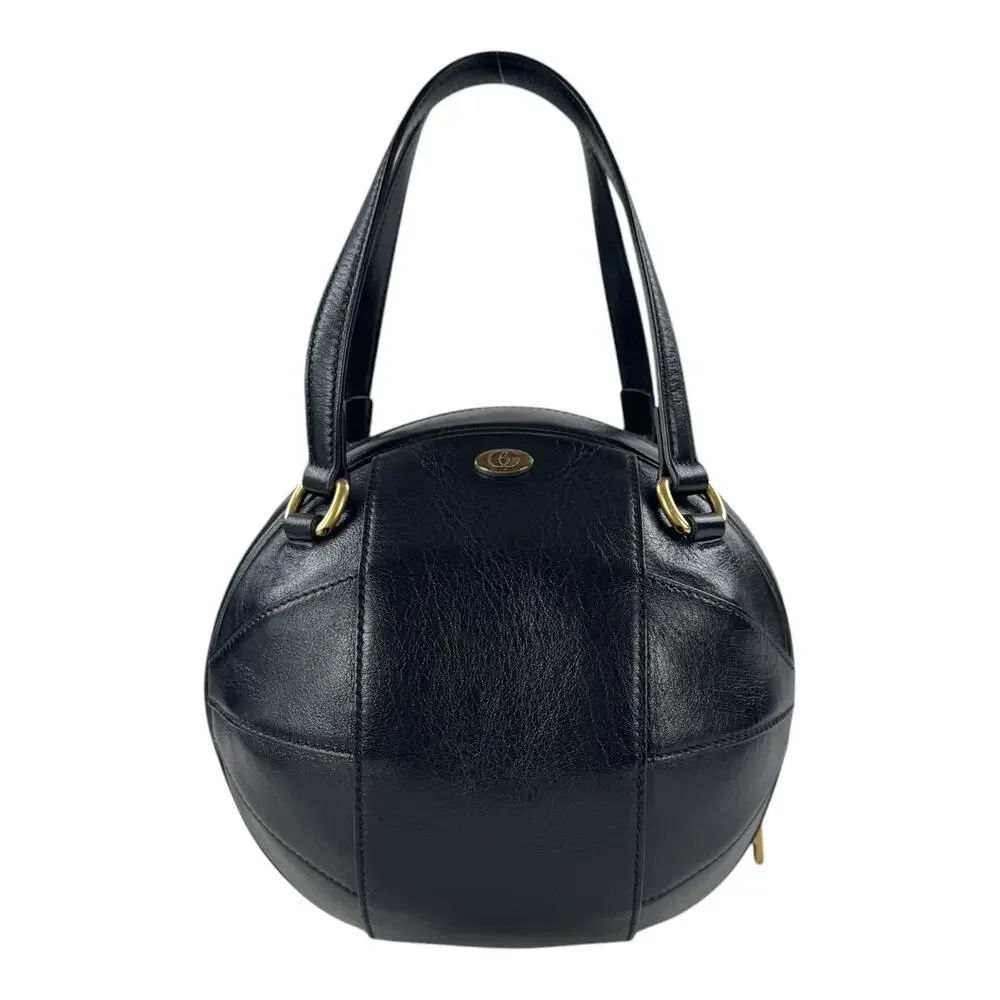 Gucci Leather Basketball Handbag